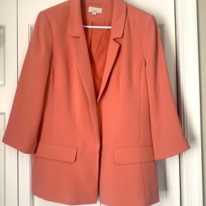 Loft Blazer Jacket - Size 8 - beautiful pink coral color